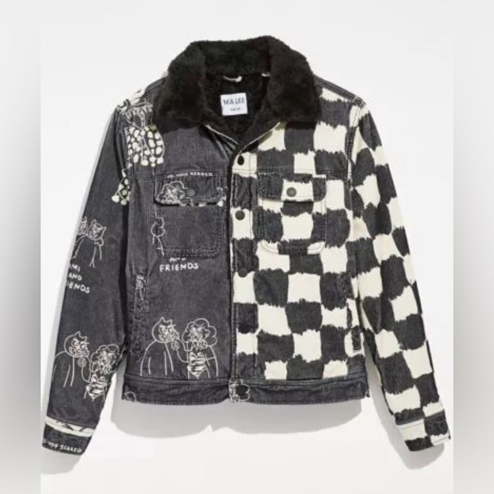Urban Outfitters Mía Lee UO Exclusive Fleece Lined Corduroy Trucker Jacket